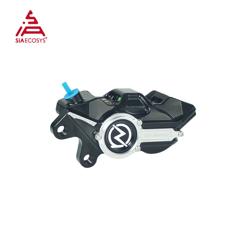 طقم فرامل قرصية QS بأربعة مكاب - مراجعة Forged Front Brake Caliper 4 Piston وسعره